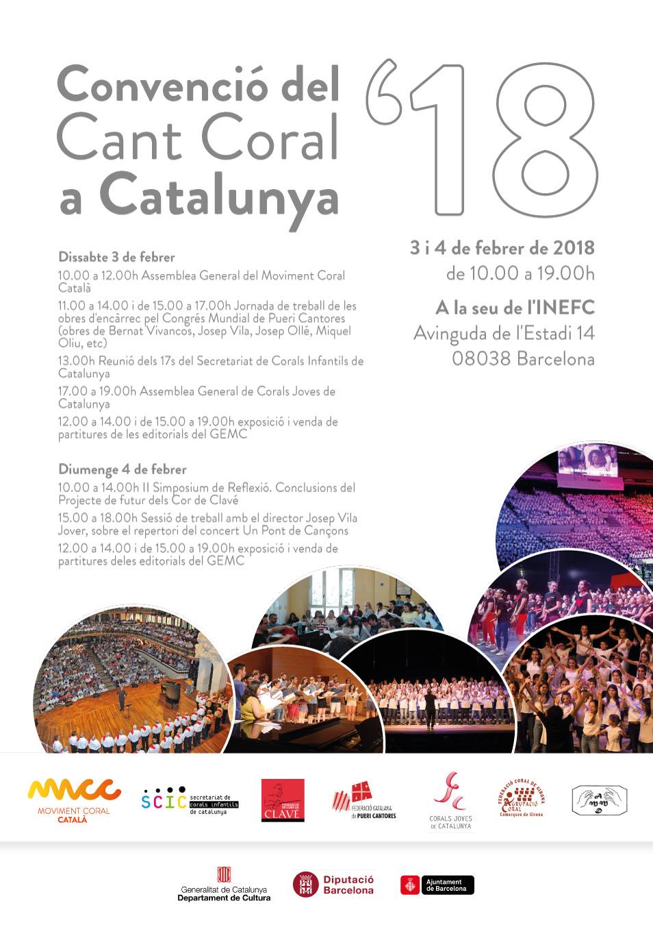 Programa de la Convenció del Cant Coral a Catalunya 2018