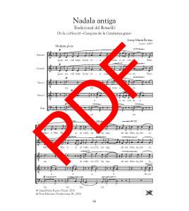 Nadala antiga del Rosselló - Cor (SATTB) - Digital