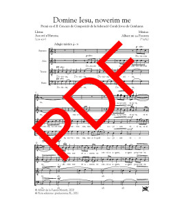 Domine Iesu, noverim me - Cor (SATB) - Digital