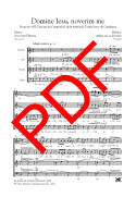 Domine Iesu, noverim me - Cor (SATB) - Digital