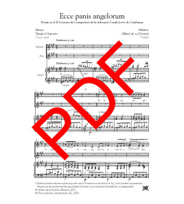 Ecce panis angelorum - Cor (SA i piano) - Digital