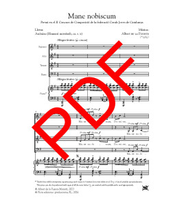 Mane nobiscum - Cor (SATB i piano) - Digital