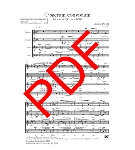 O sacrum convivium - Cor (SATB) - Digital