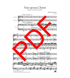 Veni sponsa Christi - Cor (SS i piano) - Digital