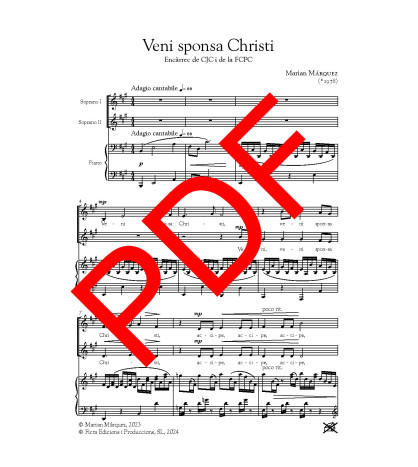 Veni sponsa Christi - Cor (SS i piano) - Digital