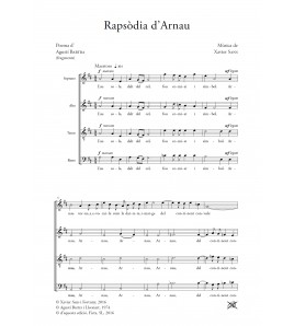 Rapsòdia d'Arnau - Choir (SATB) - Xavier Sans