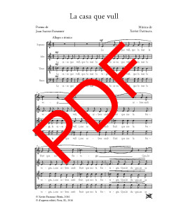 La casa que vull - Cor (SATB) - Digital