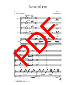 Passeu pel port- Cor (SATB i piano) - Digital