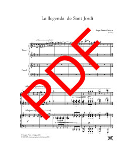 La llegenda de Sant Jordi (per a piano a quatre mans)