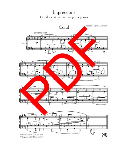 Impressions (Coral i vuit variacions per a piano) - Digital