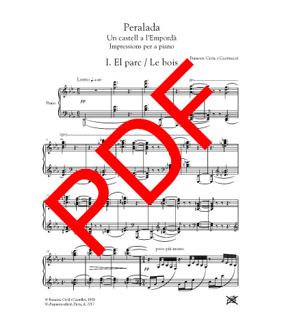 Peralada- Un castell a l'Empordà (Impressions per a piano) - Digital