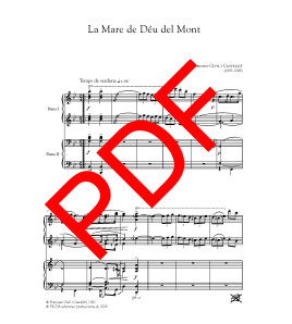 La Mare de Déu del Mont (per a piano a quatre mans) - Digital