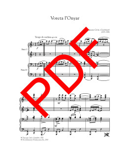 Voreta l'Onyar (per a piano a quatre mans) - Digital