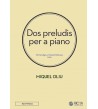 Dos preludis per a piano - Homenatge a Claude Debussy Partitura de Miquel Oliu