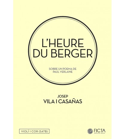 L'heure du berger for choir (SATB) and violin