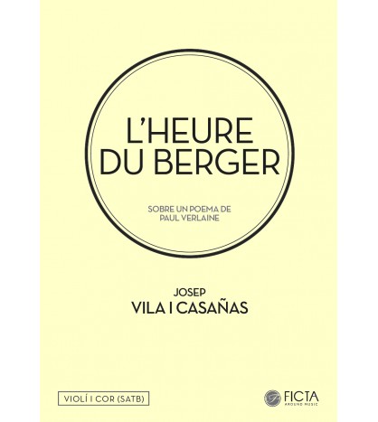 L'heure du berger para coro (SATB) y violín