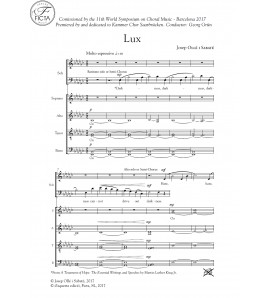 Lux - choir (SATB)