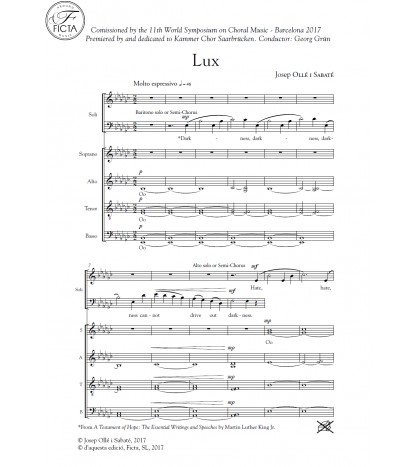 Lux - choir (SATB)