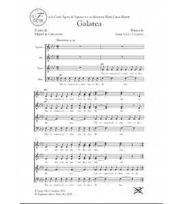 Galatea - Coro SATB - Josep Vila Casañas