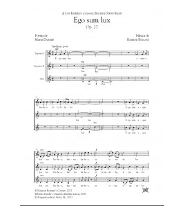 Ego sum lux - Cor (SSA) by Raimon Romaní