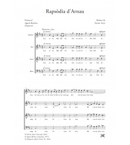 Rapsòdia d'Arnau - Choir (SATB) - Xavier Sans
