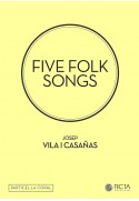 Five folk songs (SA - piano) particela