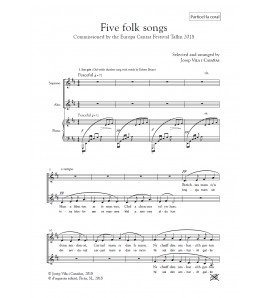 Five folk songs ( SA - piano ) - vocal score