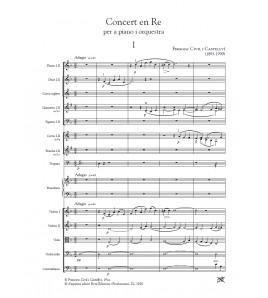 Concierto en Re para piano y orquesta