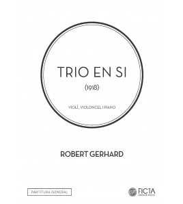 Trio en Si para violín, violoncelo y piano