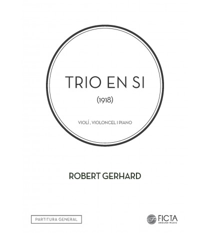 Trio en Si para violín, violoncelo y piano