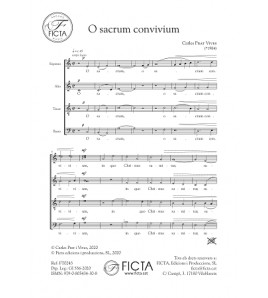 O sacrum convivium - Cor (SATB)