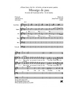 Missatge de pau - Cor (SATB), violoncel i copes