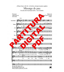 Missatge de pau - Cor (SATB), violoncel i copes