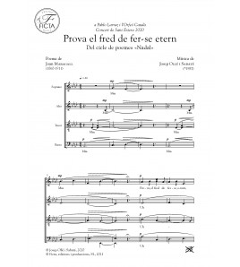 Prova el fred de fer-se etern - Cor SATB