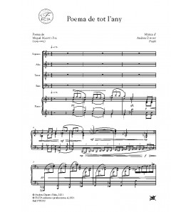 Poema de tot l'any - Cor (SATB) i piano