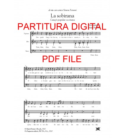 La Sobirana (Occitan folk song - Choir SAB) DIGITAL