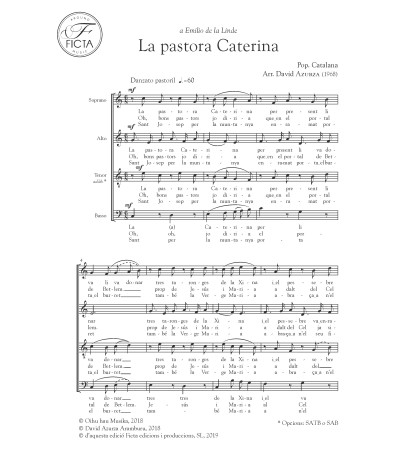 La pastora Caterina - Cor SA(T)B - DIGITAL