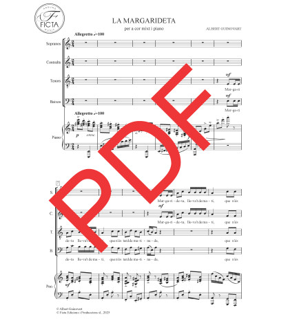 La Margarideta - Cor (SATB) i piano - Digital
