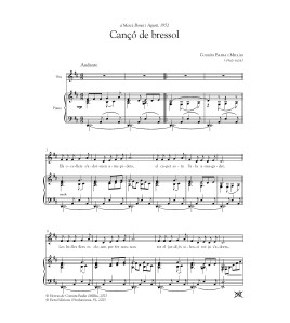 Recull de composicions musicals de Conxita Badia (piano)