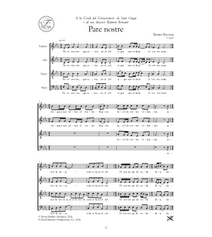 Pare nostre [Lord's Prayer] - Choir (SATB)