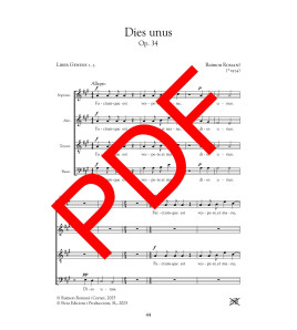 Dies unus - Cor (SATB) - Digital