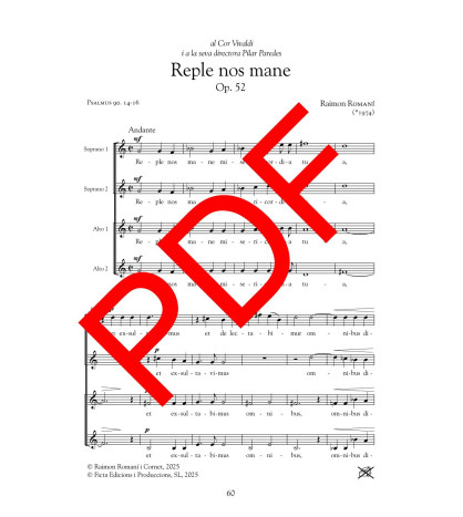 Reple nos mane - Cor (SSAA) - Digital