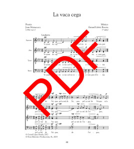 La vaca cega - Cor (SATB) - Digital