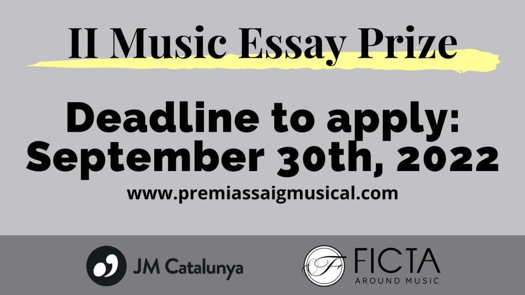 You can now submit your project to the Music Essay Prize