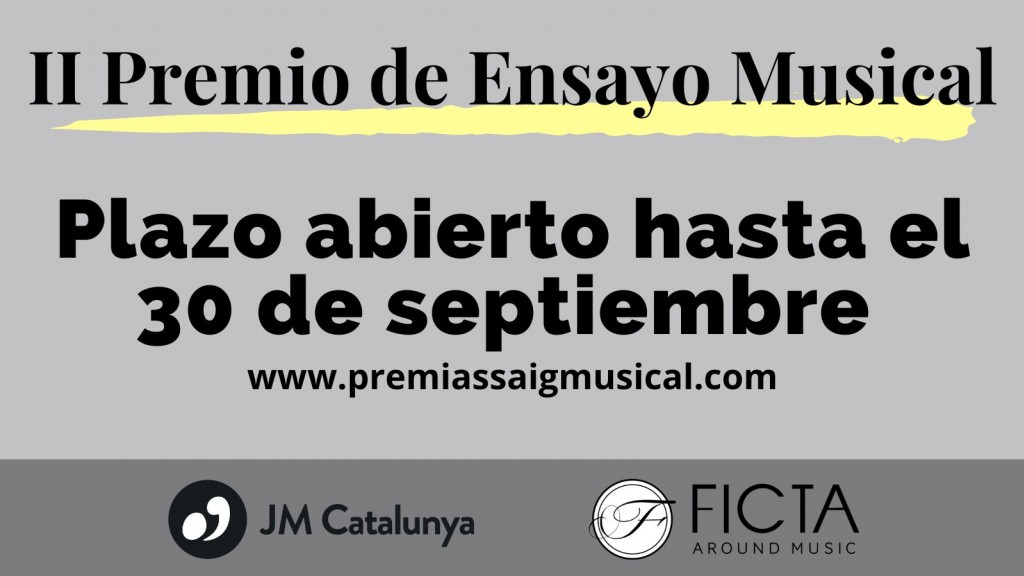 Ya puedes presentar tu proyecto al Premio de Ensayo Musical