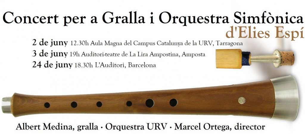 L’Orquestra de la Universitat Rovira i Virgili estrena el primer Concert per a Gralla i Orquestra Simfònica